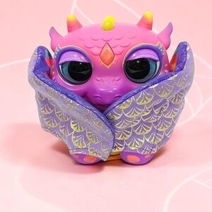 Moose Toys FurReal My Baby Dragon Interactive Purple Pink Plush Toy 6" Works